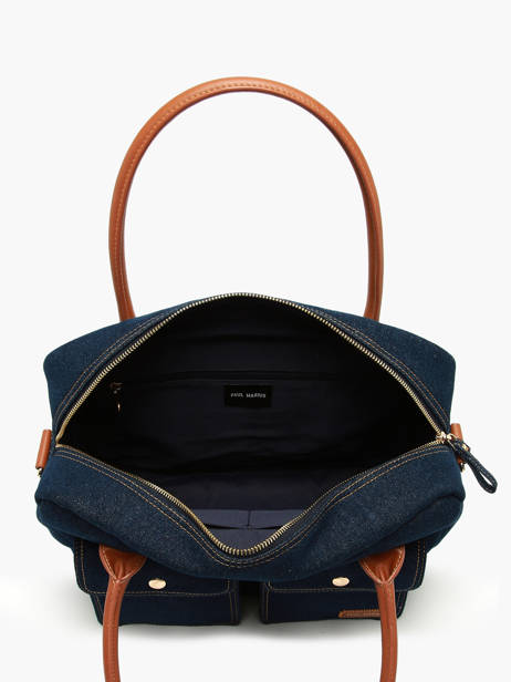 Handtas Le Dandy Denim Brut Paul marius Blauw denim brut DANDYDEB ander zicht 2